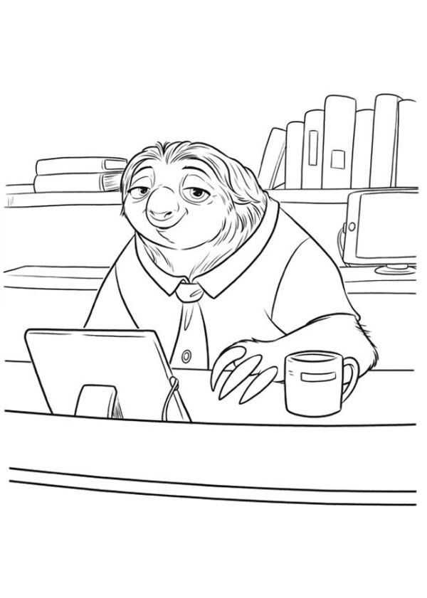 Disney zootopia coloring pages printable pdf