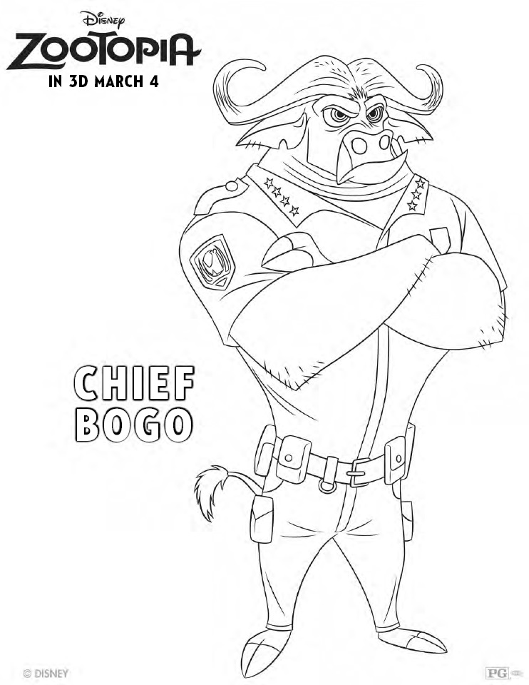 Zootopia coloring pages and activity sheets printables
