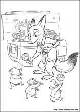 Zootopia coloring pages on coloring