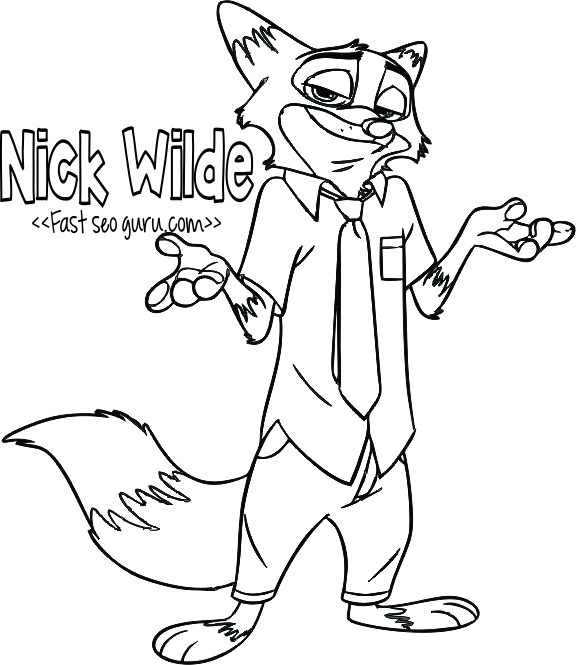 Printable coloring page on