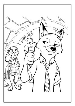 Zootopia coloring pages the perfect activity for kids who love animals pdf