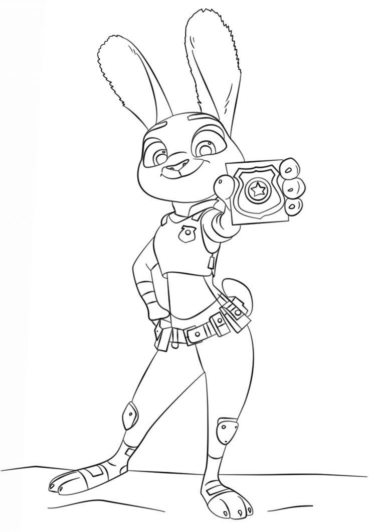 Zootopia coloring pages