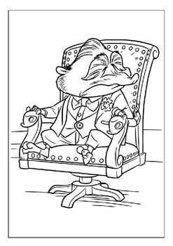 Zootopia coloring pages the perfect activity for kids who love animals pdf