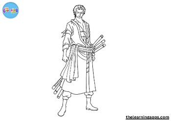 Free roronoa zoro coloring pages for kids printable worksheets mcpo