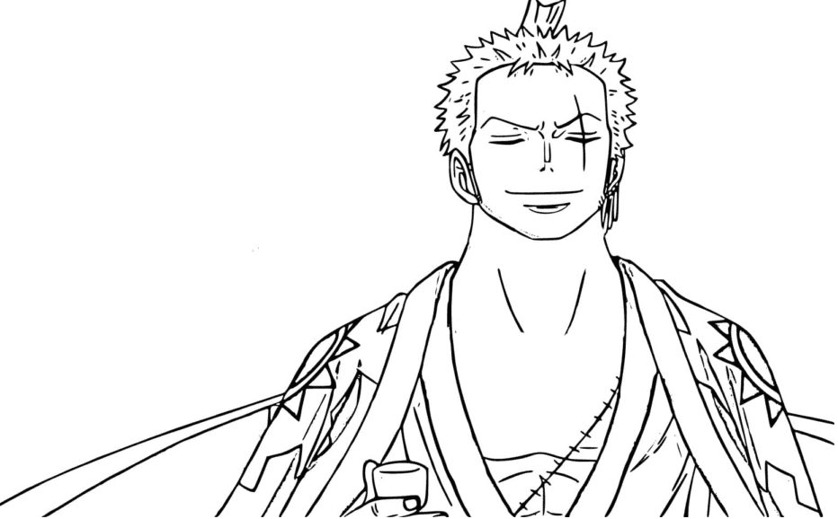 Roronoa zoro coloring pages