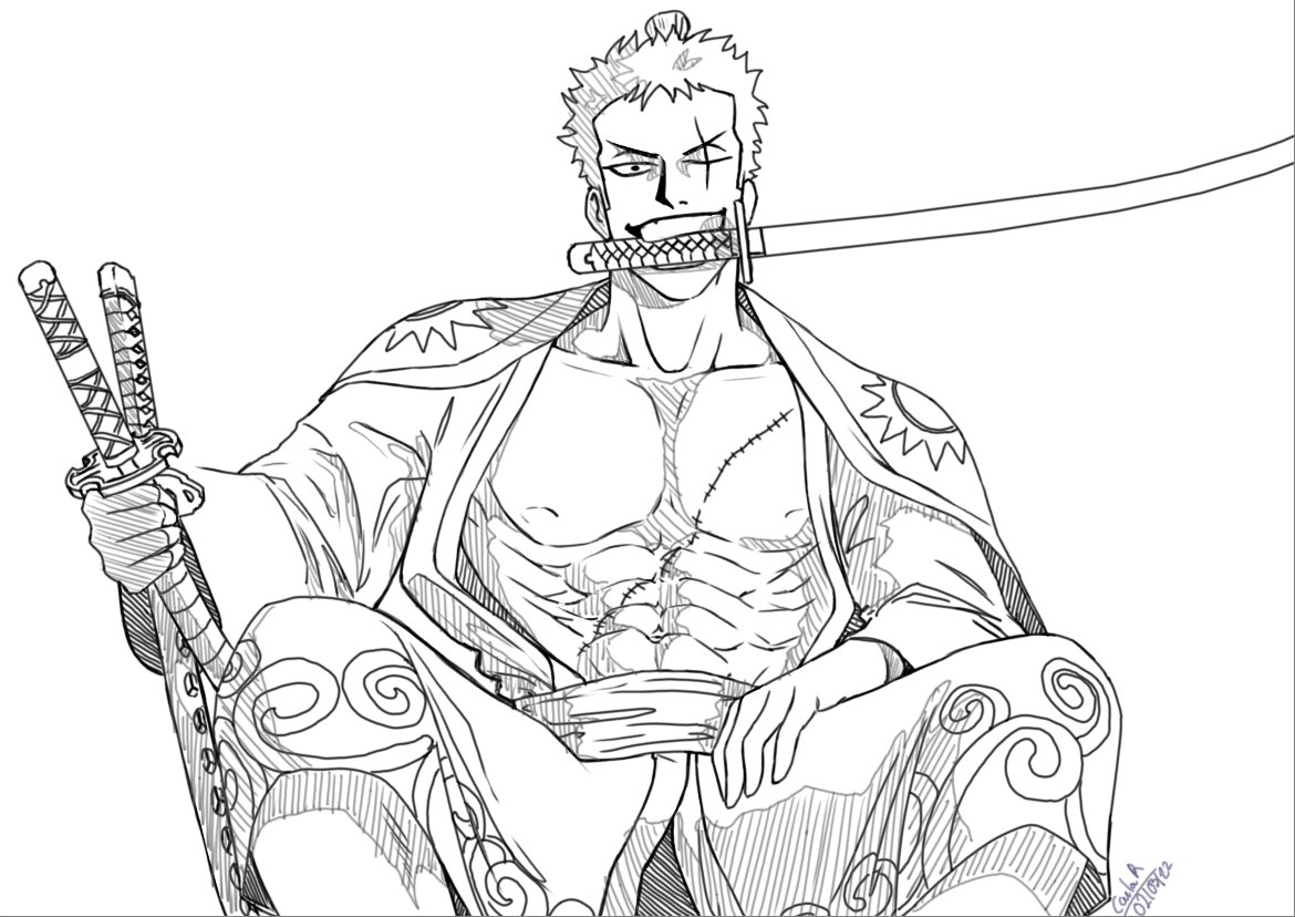 Carlax ms open on x lil sketch onepiece zoro httpstcosipxidne x