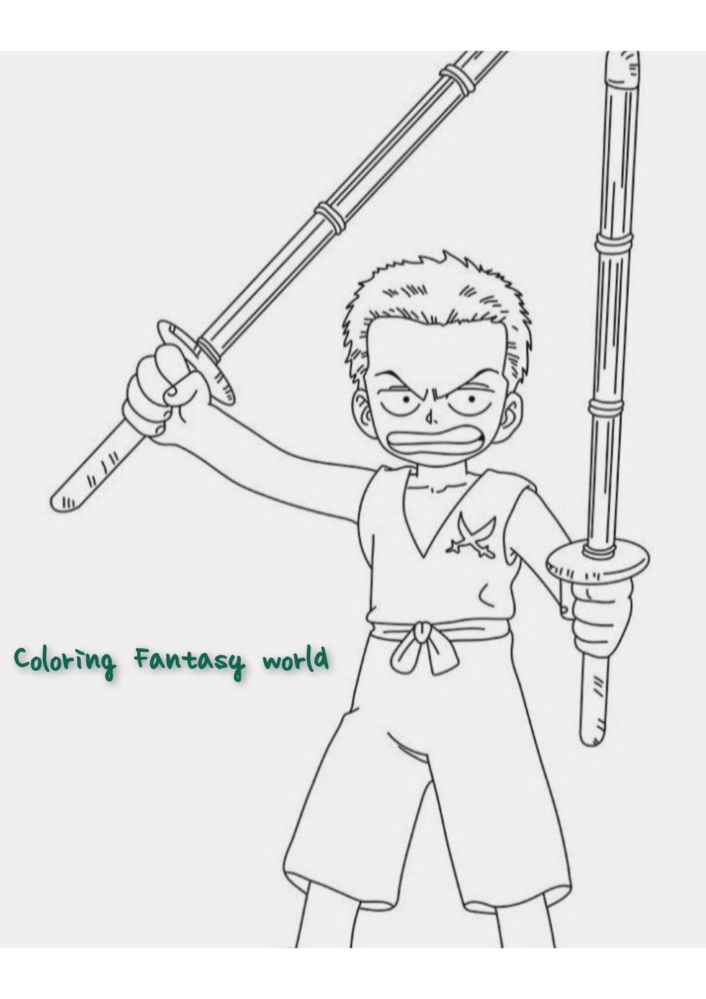 Roronoa zoro one piece anime free prtable colorg page free prtable colorg pages free prtable colorg prtable colorg