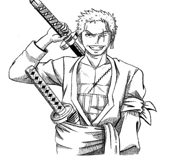 The straw hat swordsmanâ roronoa zoro ronepiece