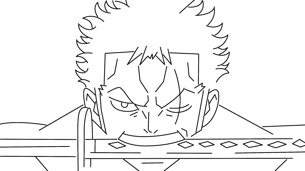 How to draw roronoa zoro step by step for beginners from one piece
