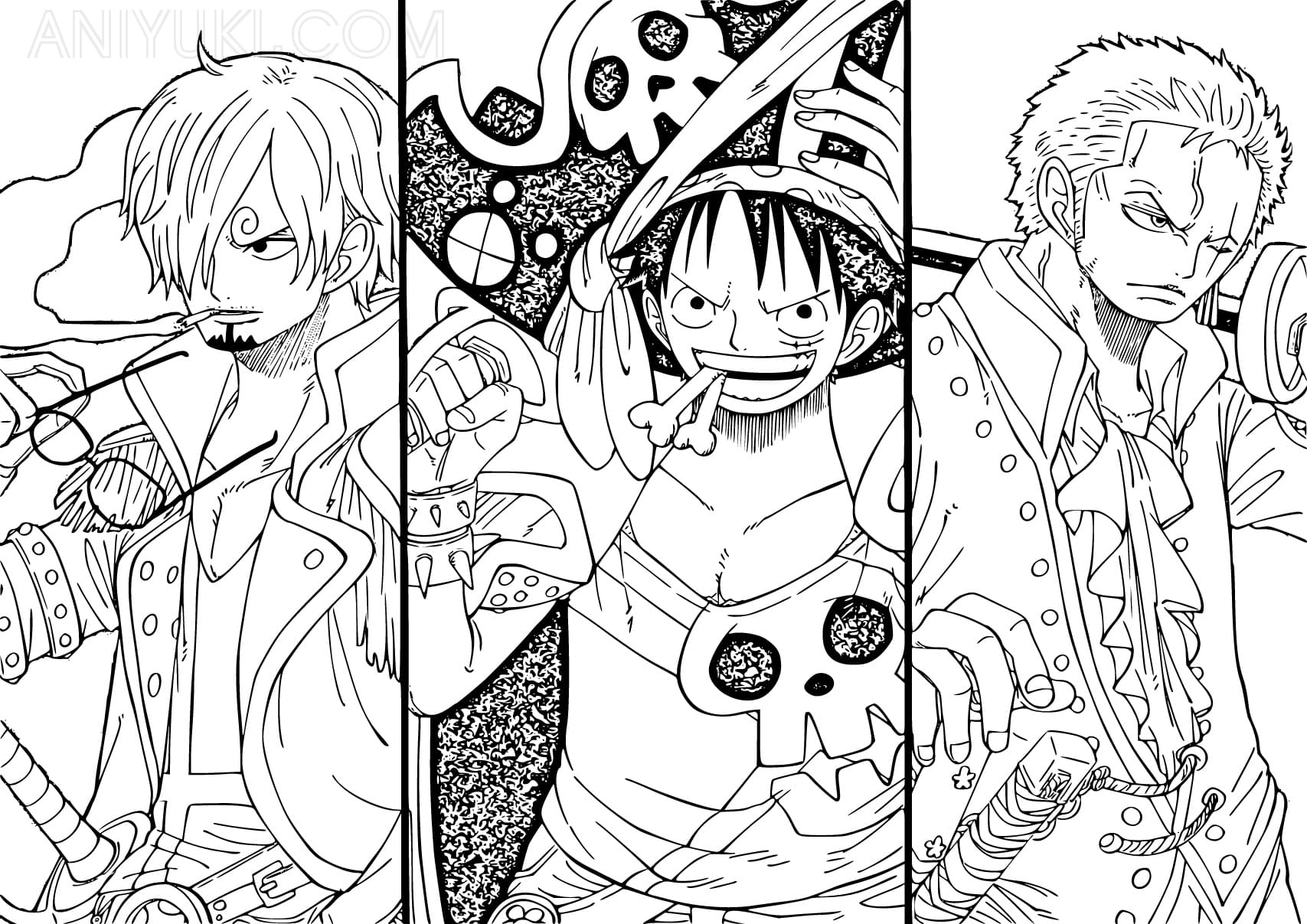 Roronoa zoro coloring pages