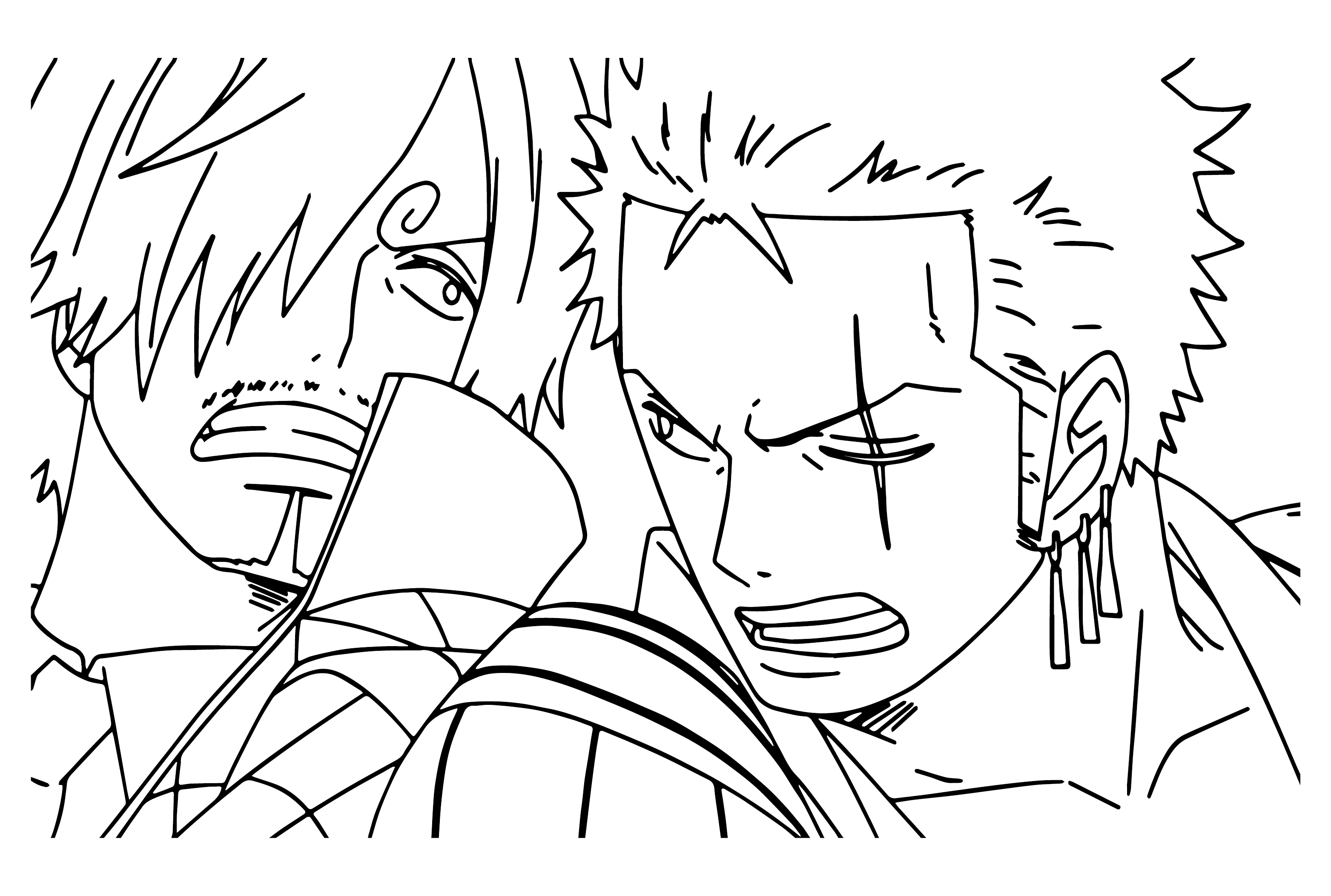 Roronoa zoro coloring pages
