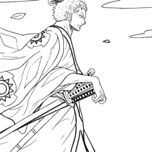 Roronoa zoro coloring pages printable for free download