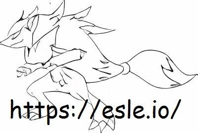 Zoroark coloring page