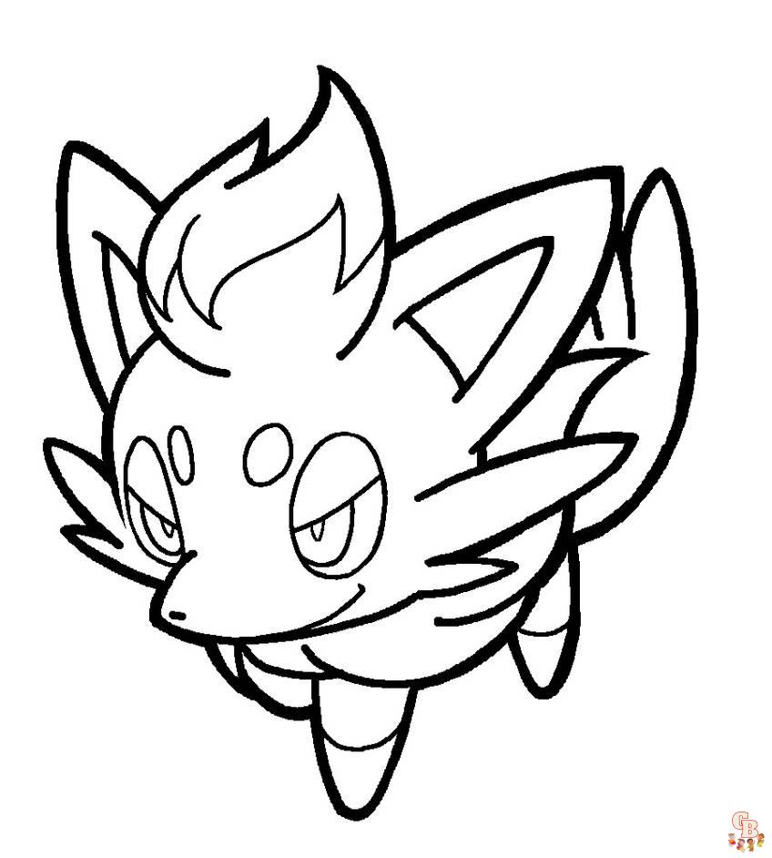 Garten of zorua coloring pages
