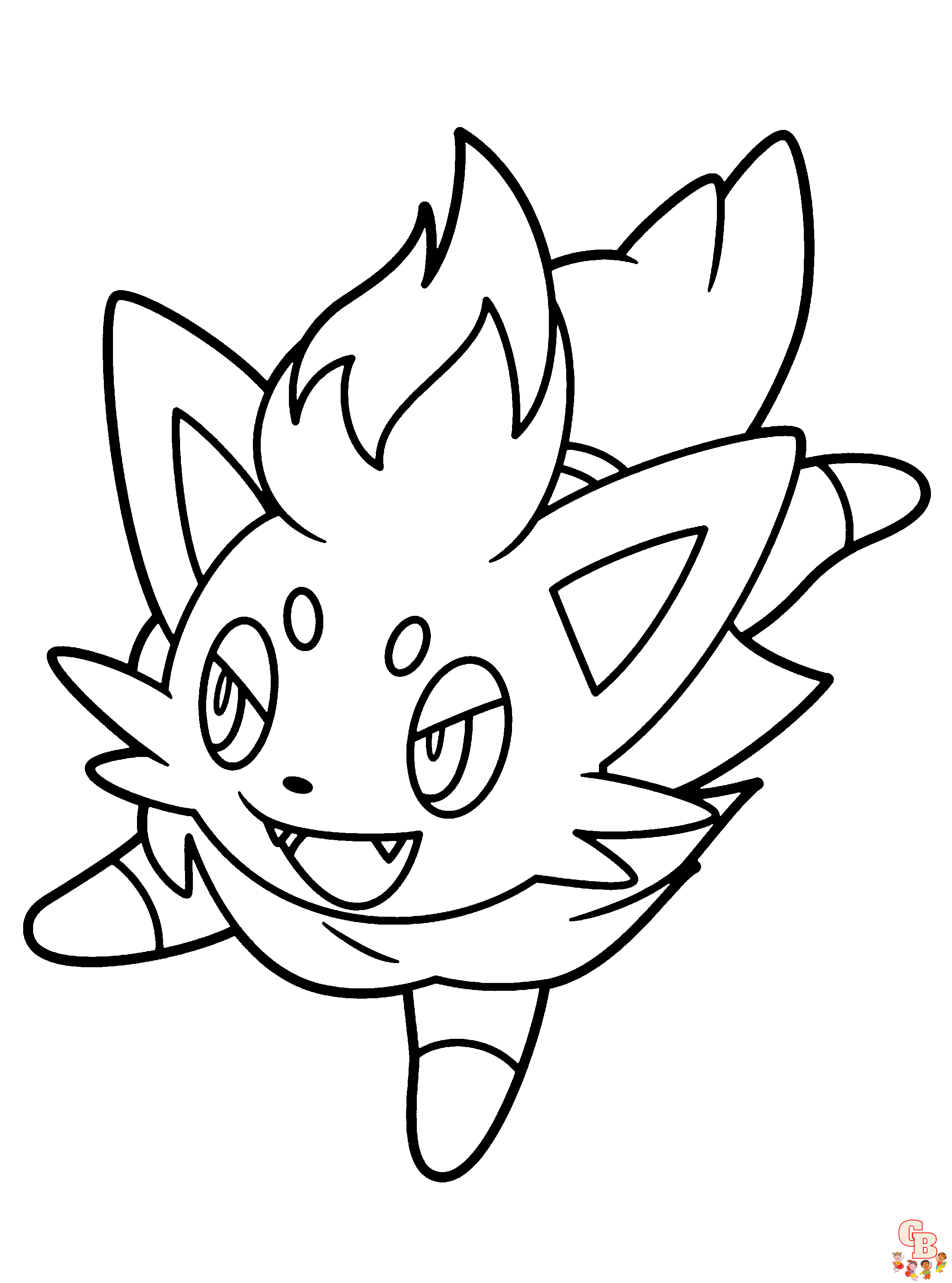 Garten of zorua coloring pages