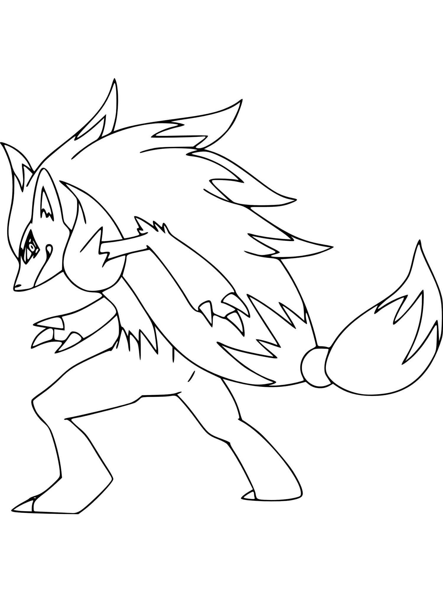 Pokemon zoroark coloring pages