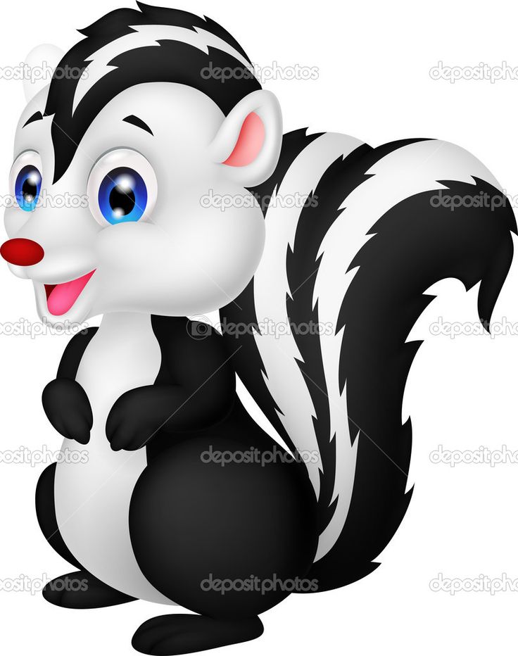 Cicatura lindo zorrillo cute animal drawings kawaii skunk cute animal pictures