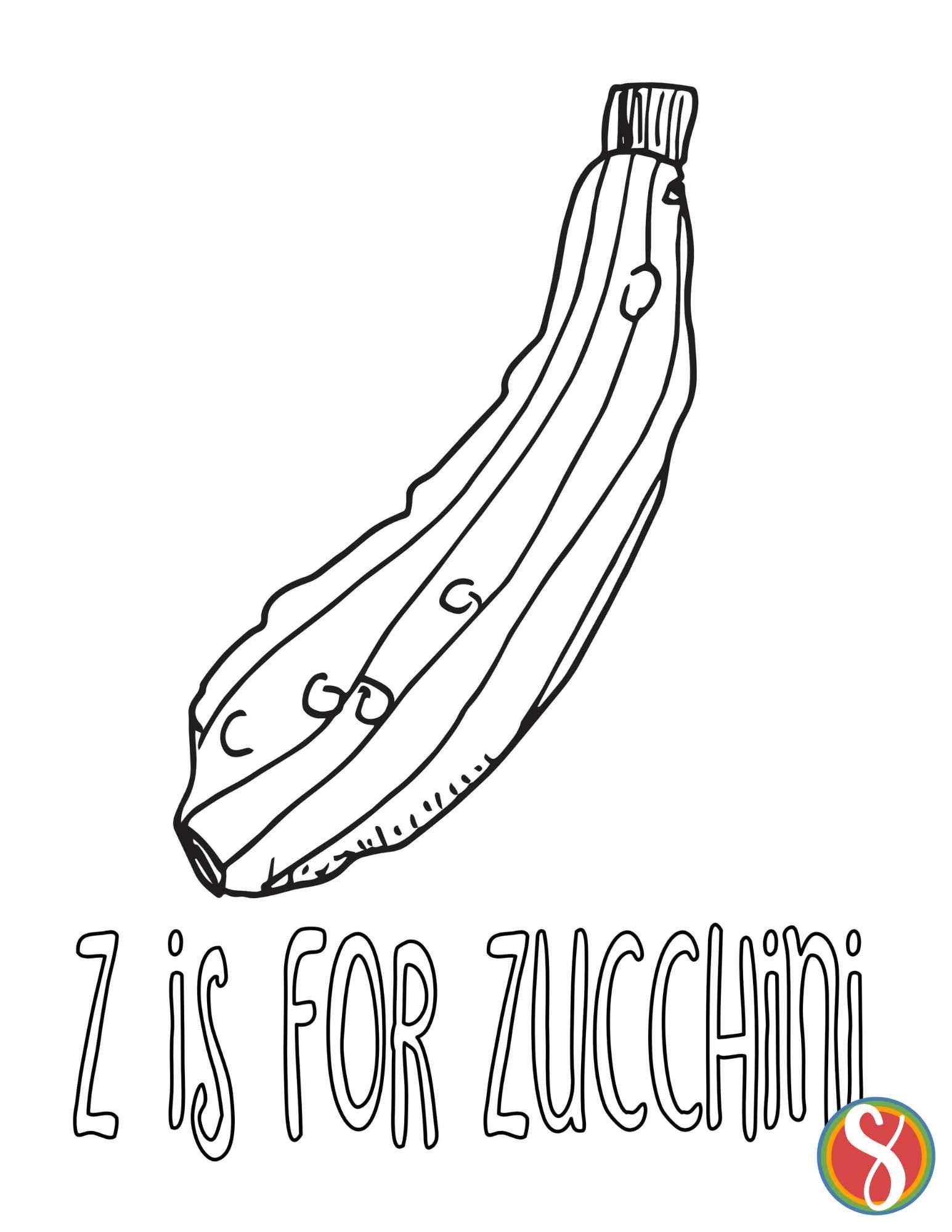 Free vegetables coloring pages â stevie doodles