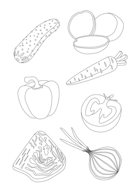 Page zucchini coloring pages images