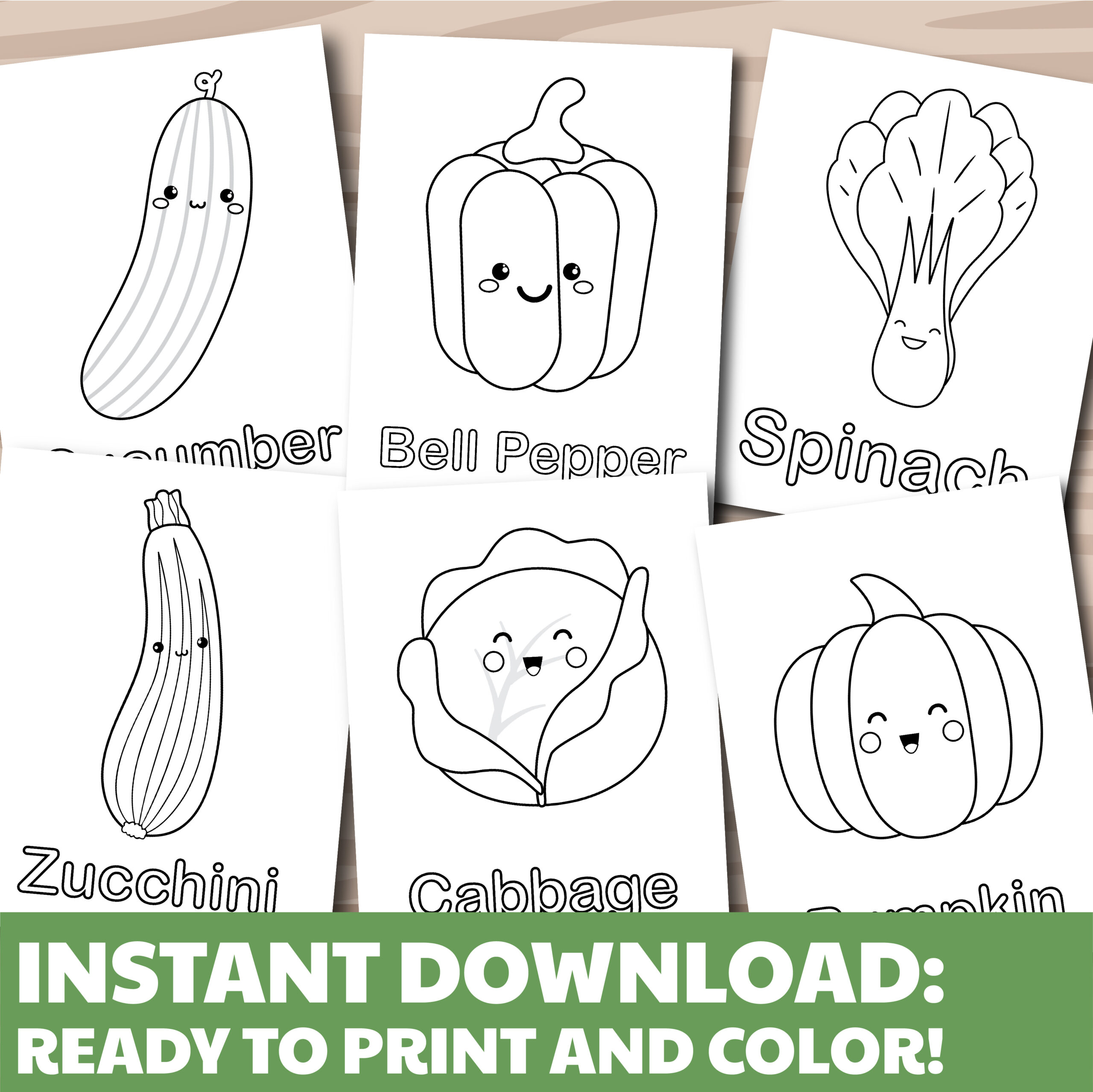 Vegetable coloring sheets coloring pages for kids