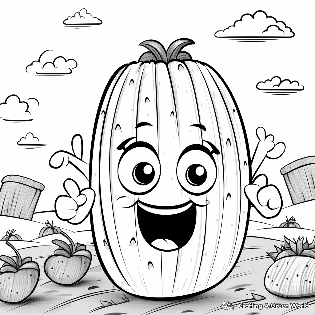 Vegetable garden coloring pages