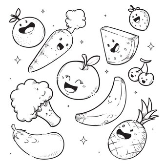Zucchini coloring page images