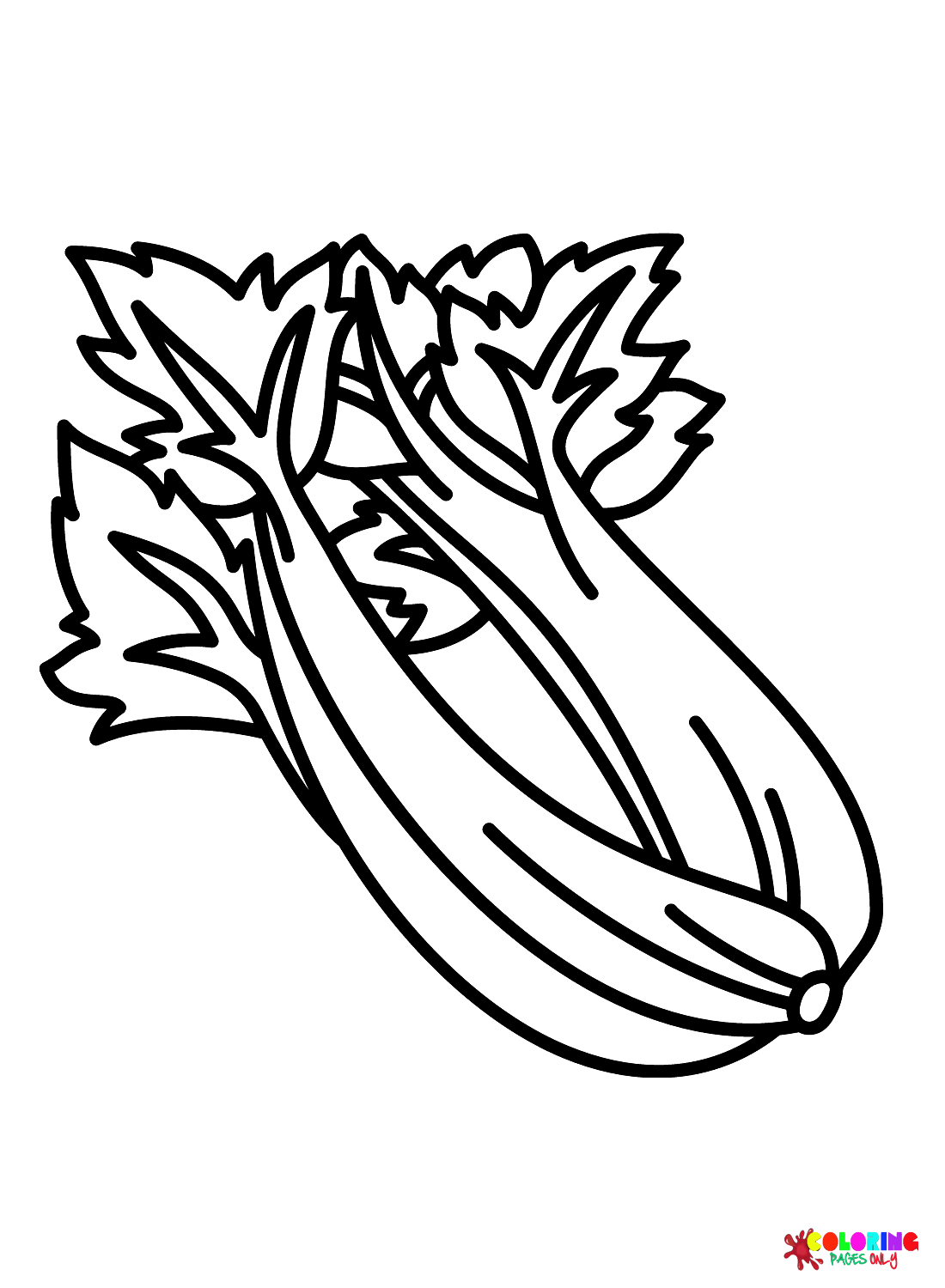 Celery coloring pages printable for free download