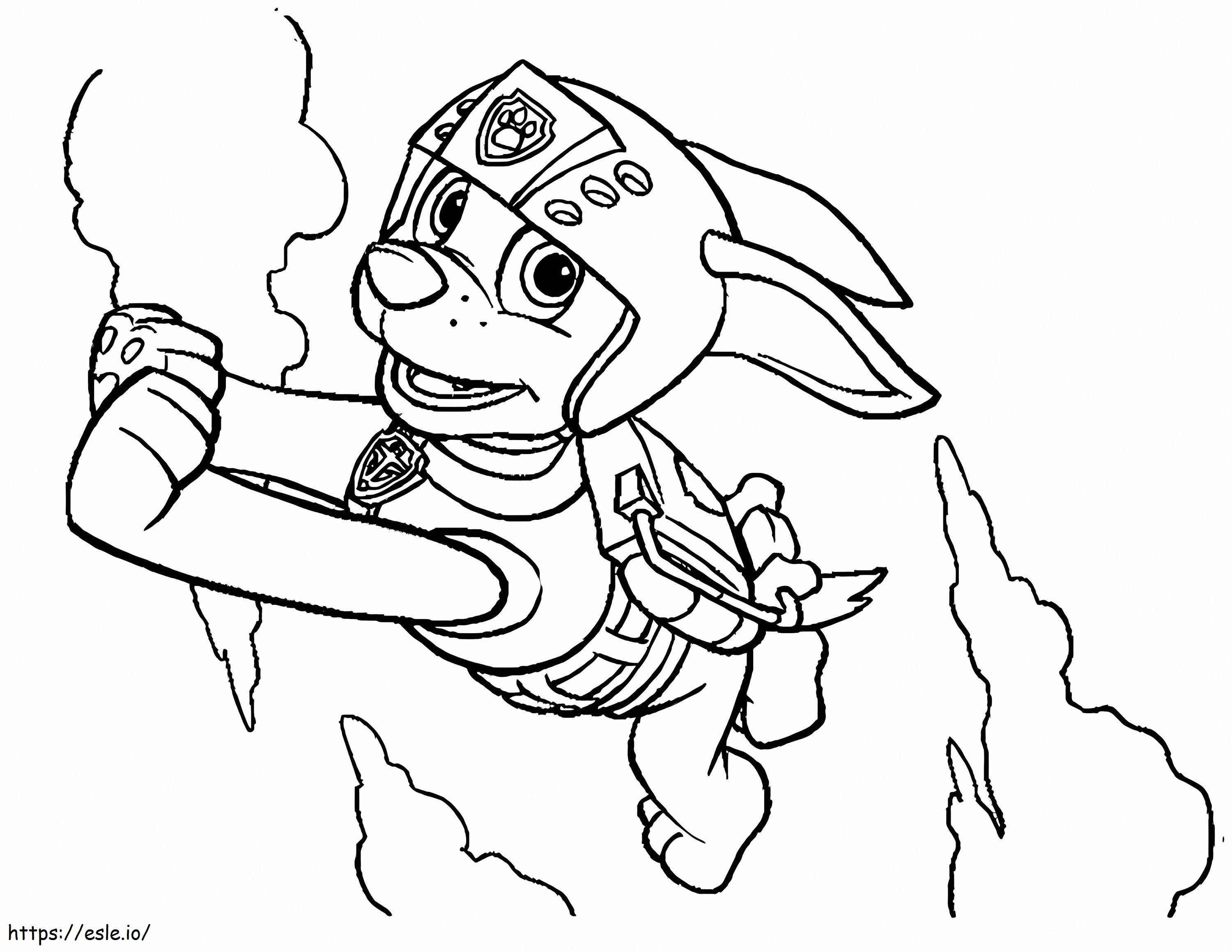 Zuma paw patrol coloring page
