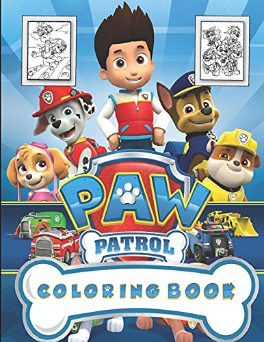 Paw patrol coloring book great gift for boys kids ages