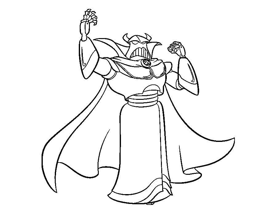 Online coloring pages coloring emperor zurg coloring