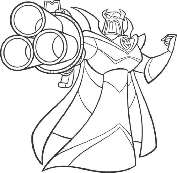 Zurg toy story colouring