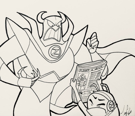 Â inktober day evil emperor zurg