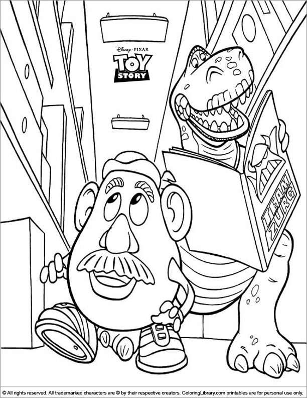 Coloring book page for kids